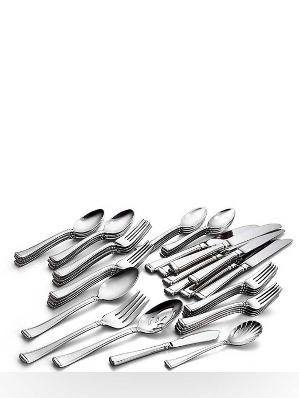 Gorham Column 45-Piece Stainless Steel Flatware Set
